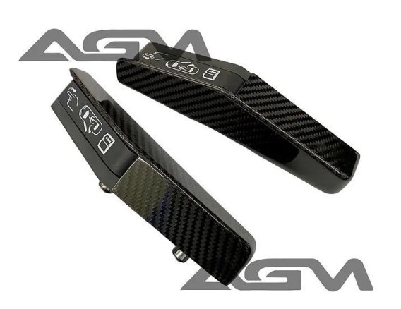 2020-2024 Corvette C8 AGM Carbon Fiber Emergency Door Release Covers Set