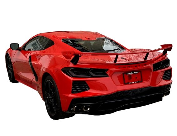 2020-2024 C8 Corvette Complete Aero Package Splitter/Skirts/Spoiler