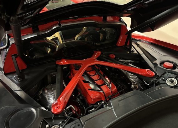 2020-2024 Corvette C8 Engine X-Brace Painted Exterior Body Colors