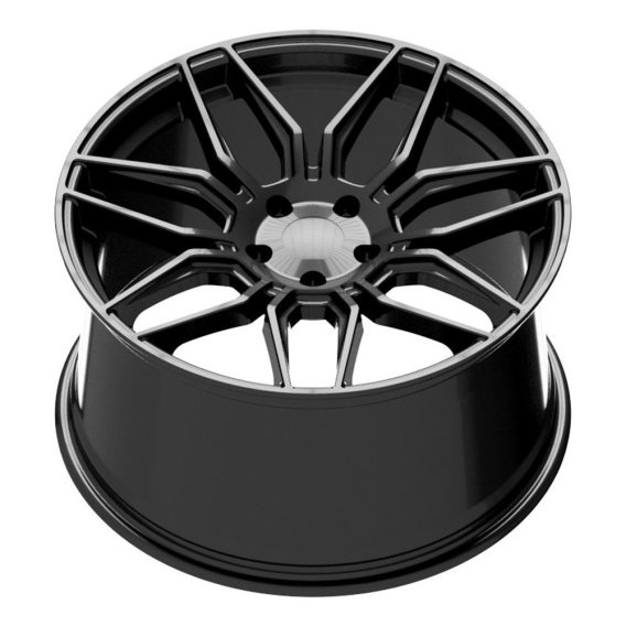 2020-2023 C8 Corvette Reproduction Replica Gloss Black Rim Wheel 19x8.5