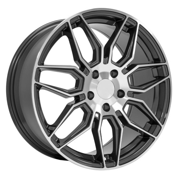 2020-2023 C8 Corvette Reproduction Replica Gunmetal Machined Rim Wheel 20x11