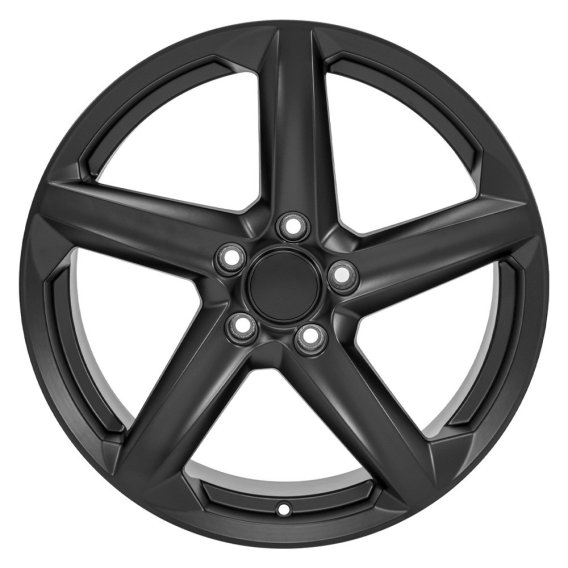 2020-2023 C8 Corvette Reproduction Replica Satin Black 5-Spoke Rim Wheels Package