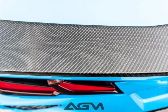 2020-2025 Corvette C8 Visible Carbon Fiber High Wing Spoiler by AGM