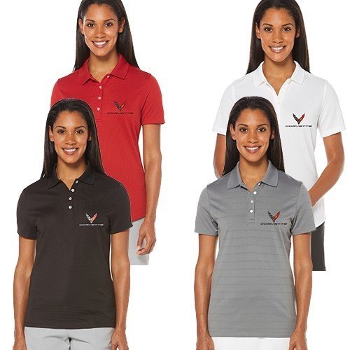 C8 Next Gen Corvette Ladies Callaway Dry Core Polo