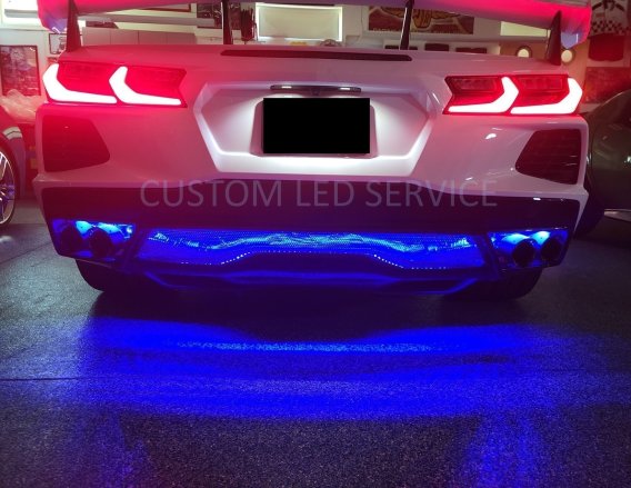 2020-2023 C8 Corvette Custom LED Add On Rear Fascia RGB LED Kit