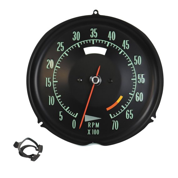 Tachometer- 6500 RPM Red Line For 1969-1971 Corvette