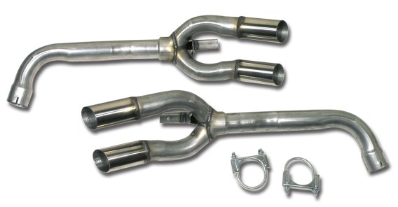 1984-1990 C4 Corvette Muffler Eliminator Pipes