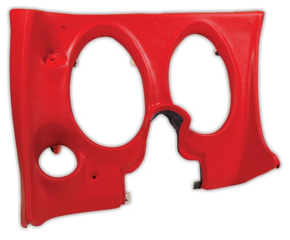 Classic Car Dashes Dash Pad Red Lower LH For 1971-1972 Corvette