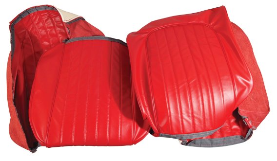 Leather Seat Covers- Red For 1960 Corvette