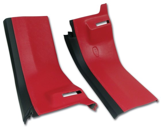 Rear Coupe Roof Panels- Red For 1978-1979 Corvette