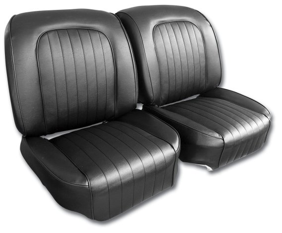 Vinyl Seat Covers- Black For 1960 Corvette