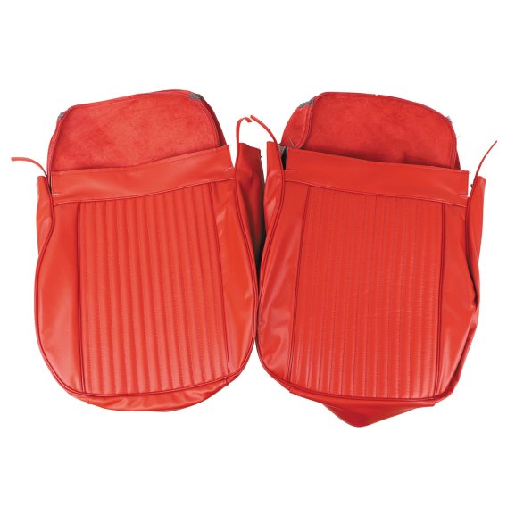 Leather Seat Covers- Red For 1964 Corvette