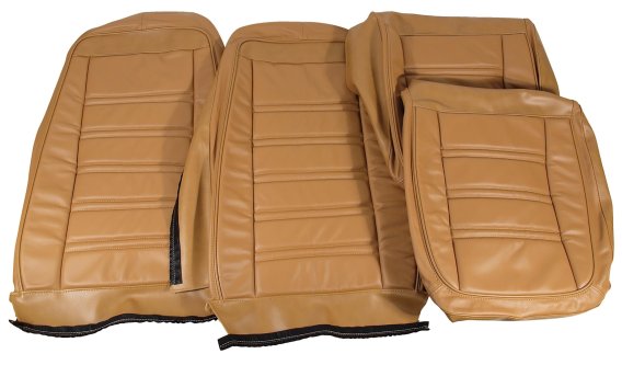 Leather Seat Covers Medium Saddle Leather/Vinyl Original For 75 Corvette