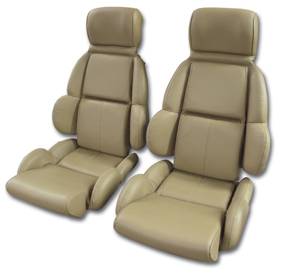 Leather Seat Covers- Beige Standard For 1992 Corvette