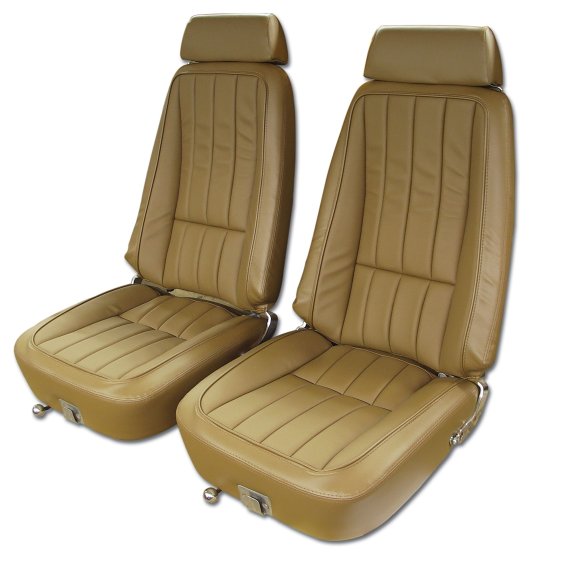 Leather-Like Vinyl Seat Covers- Saddle For 1969 Corvette