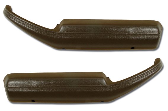 Moulded Door Panel Armrest Pair Dark Brown For 1978 Corvette