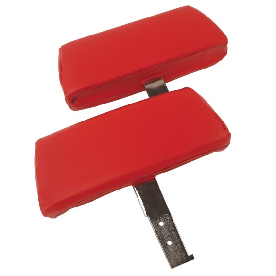 Headrests Red Complete W/Leather Covers For 1968-1969 Corvette