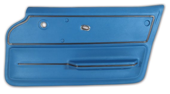 Door Panel Bright Blue Convertible W/Trim RH For 1965-1966 Corvette