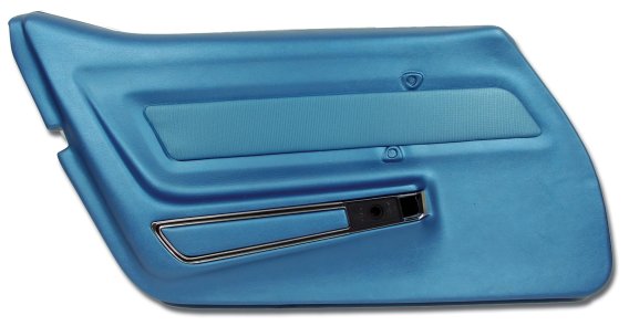 Door Panel- Bright Blue W/Trim LH For 1969 Corvette