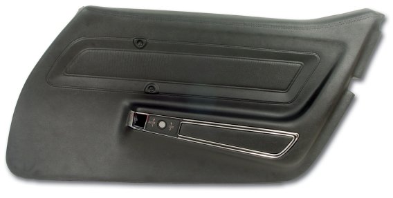 Door Panel- Black Standard RH For 1970-1976 Corvette