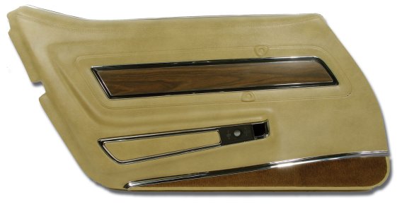 Door Panel- Buckskin Deluxe LH For 1976 Corvette