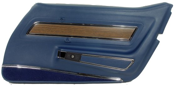 Door Panel- Royal Blue Deluxe RH For 1971-1972 Corvette