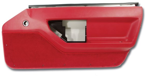 Door Panel- Red RH For 1986-1989 Corvette