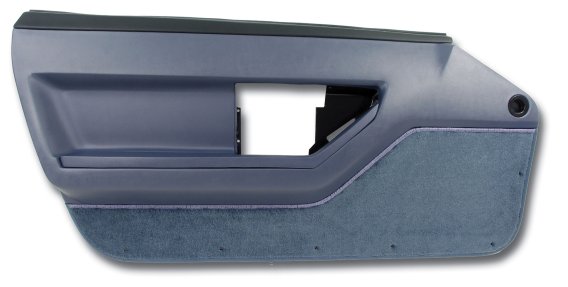 Door Panel- Blue Deluxe Coupe LH For 1984-1985 Corvette