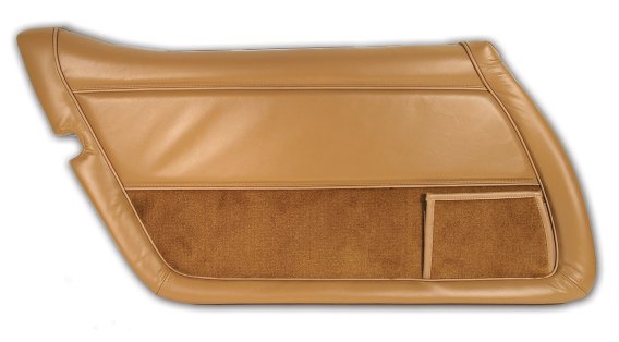 Leather Door Panel- Camel LH For 1981-1982 Corvette