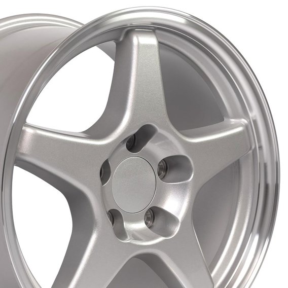 C4 ZR1 Style Repli Wheel Silver Machined Lip 17X11 For 1988-1996 Corvette