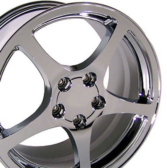 C5 Wheel - Chrome 18x9-5 For 1988-2004 Corvette