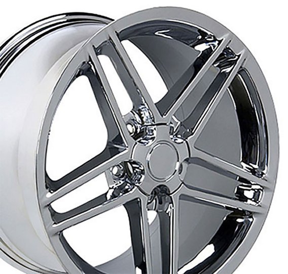 C6 Z06 Wheel - Chrome 18x9-5 For 1988-2013 Corvette