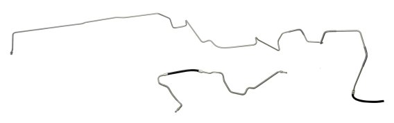 Fuel Supply Line In Stainless Steel Material (2 Pc) For 1988-1991 Corvette
