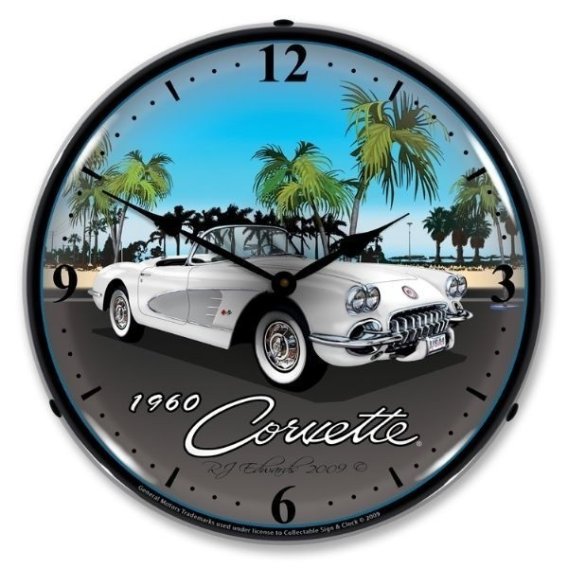 LED Clock- Beach For 1960 Corvette