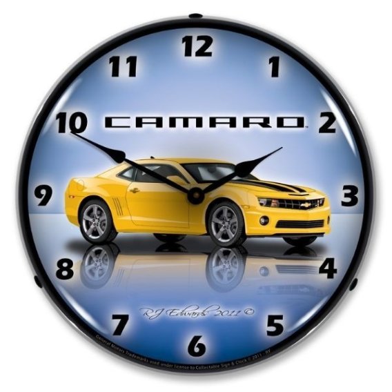 LED Clock- G5 Rally Yellow For 2010-2015 Chevrolet Camaro