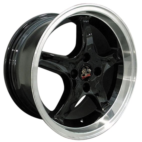 Wheel Set 17" 1995 Cobra R Style 4 Lug In Anthracite 9" For 79-93 Mustang