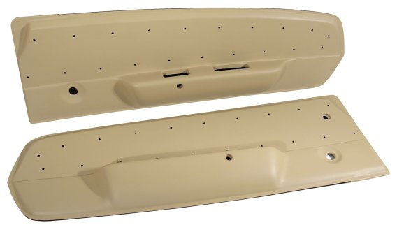 Deluxe Door Panels - Parchment For 1967 Ford Mustang