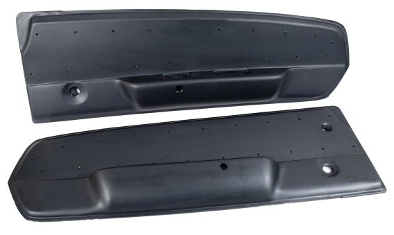 Deluxe Door Panels - Black For 1967 Ford Mustang