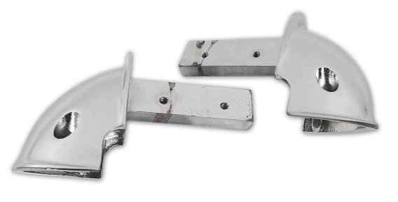 Armrest Chrome Ends- For 1958-1961 Corvette