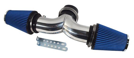 Dual Air Intake - Aluminum W/Filters For 2001-2004 Corvette