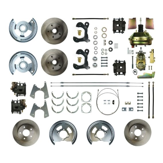 1959-1964 Chevrolet Biscayne Front and Rear Brake Conversion Kit The Right Stuff FSC594DCC