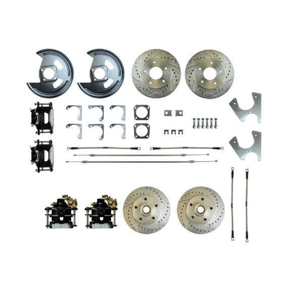 1969-1974 Chevrolet Nova Front and Rear Brake Conversion Kit The Right Stuff F69RD05S