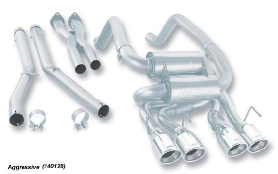 C6 Corvette Borla Stinger Exhaust Cat-Back and X-Pipe 140128