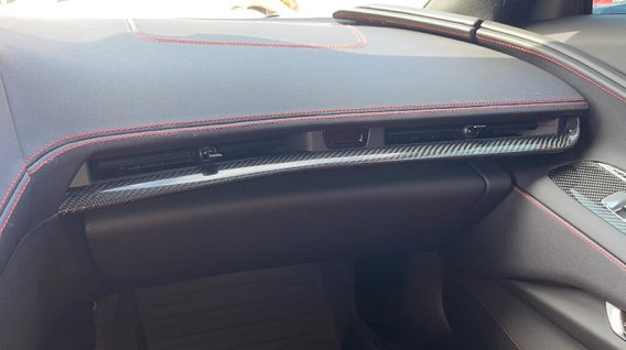 2020-2024 C8 Corvette High Gloss Carbon Fiber Right Side Dash Trim Overlay