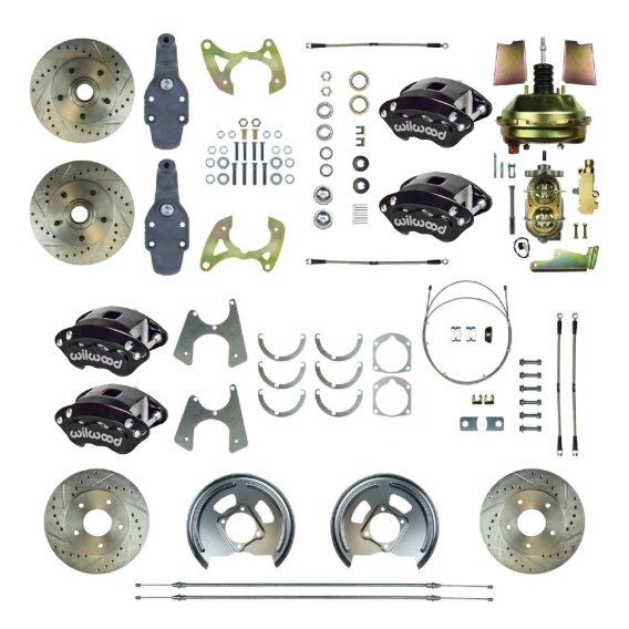 1959-1964 Chevrolet Biscayne Front and Rear Brake Conversion Kit The Right Stuff FSC604DCDS