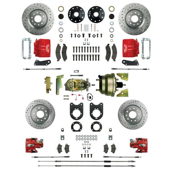 1964-1971 Oldsmobile 442 Front and Rear Brake Conversion Kit The Right Stuff AFXDC51CZ