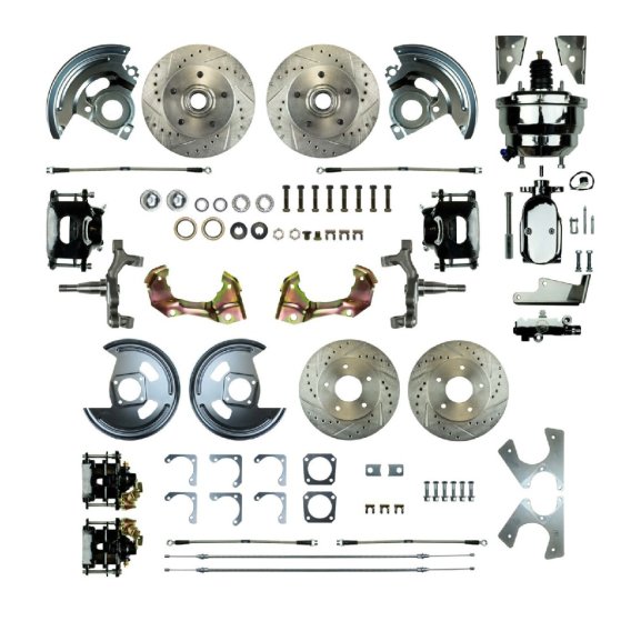 1967-1967 Pontiac Firebird Front and Rear Brake Conversion Kit The Right Stuff AFXDC42DSX