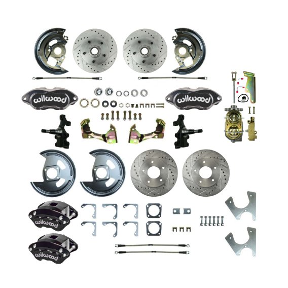 1968-1968 Chevrolet Chevy II Front and Rear Brake Conversion Kit The Right Stuff AFXSD25DS