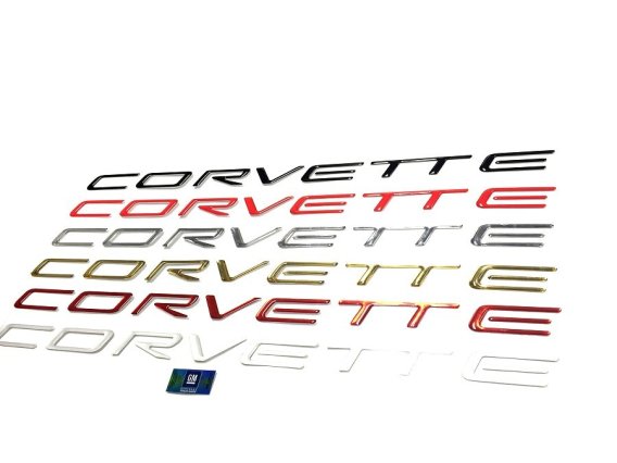 C5 Corvette Rear Bumper Domed Lettering Letters Package