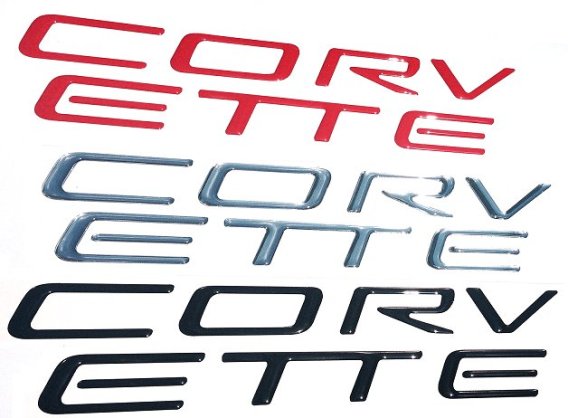 C5 Corvette Rear Bumper Domed Lettering Letters Package